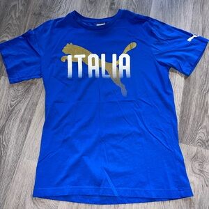 Puma Blue Italy “Italia” Graphic Tee